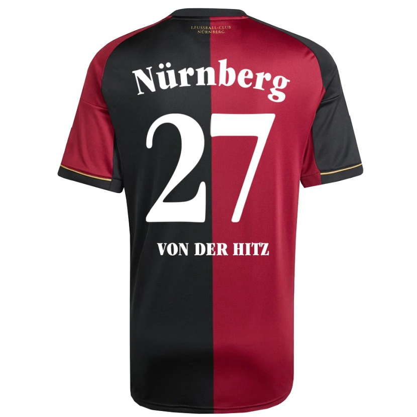 Danxen Herren Justin Von Der Hitz #27 Burgunder Schwarz Heimtrikot Trikot 2025/26 T-Shirt Schweiz