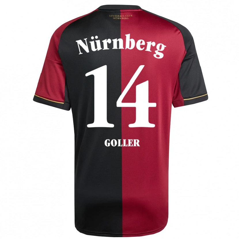 Danxen Herren Benjamin Goller #14 Burgunder Schwarz Heimtrikot Trikot 2025/26 T-Shirt Schweiz