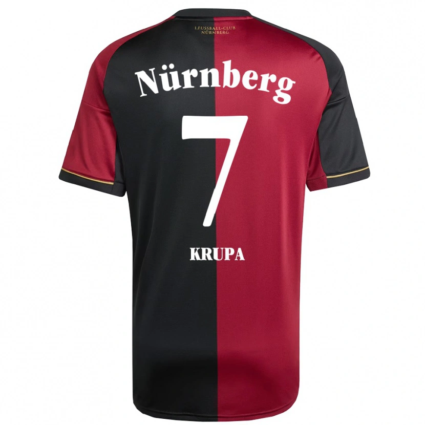 Danxen Herren Jeroen Krupa #7 Burgunder Schwarz Heimtrikot Trikot 2025/26 T-Shirt Schweiz