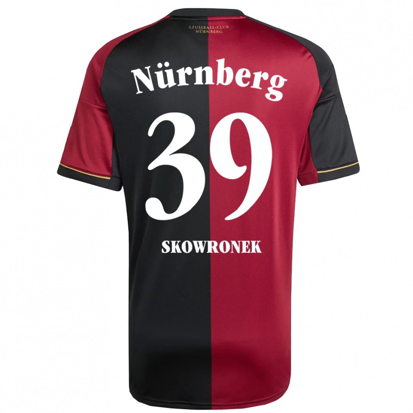 Danxen Herren Joel Skowronek #39 Burgunder Schwarz Heimtrikot Trikot 2025/26 T-Shirt Schweiz