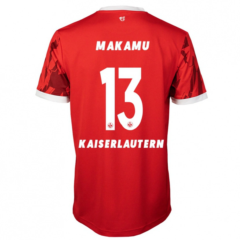 Danxen Herren Bradley Makamu #13 Rot Weiß Heimtrikot Trikot 2025/26 T-Shirt Schweiz