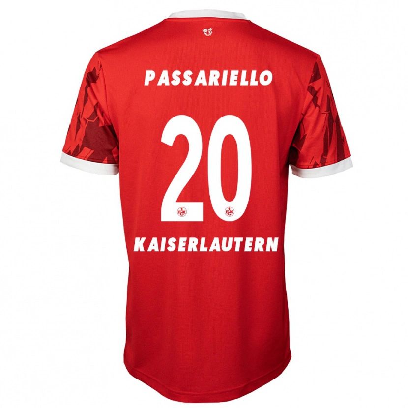 Danxen Herren Federico Passariello #20 Rot Weiß Heimtrikot Trikot 2025/26 T-Shirt Schweiz