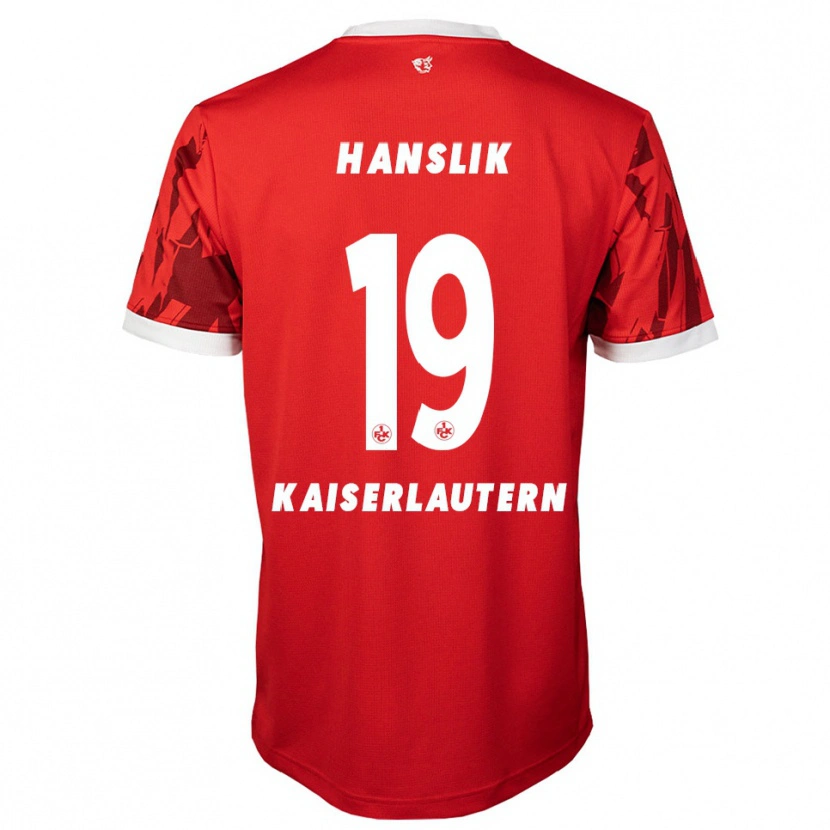 Danxen Herren Daniel Hanslik #19 Rot Weiß Heimtrikot Trikot 2025/26 T-Shirt Schweiz