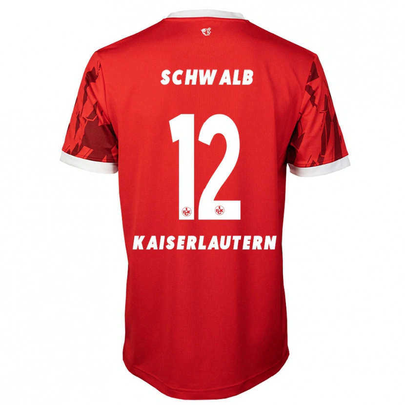 Danxen Herren Yannick Schwalb #12 Rot Weiß Heimtrikot Trikot 2025/26 T-Shirt Schweiz