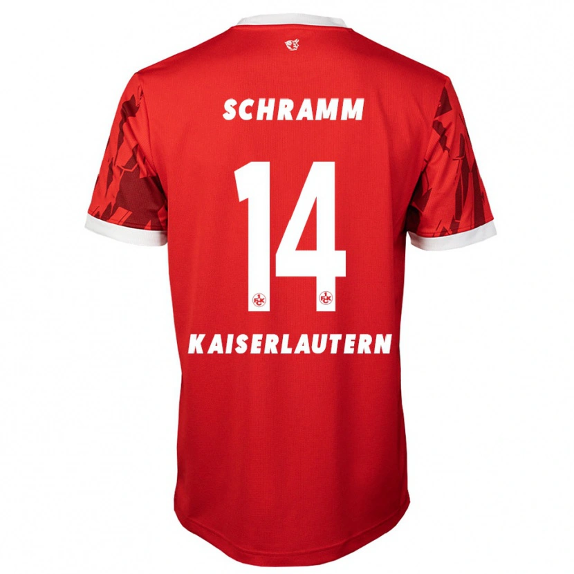 Danxen Herren David Schramm #14 Rot Weiß Heimtrikot Trikot 2025/26 T-Shirt Schweiz