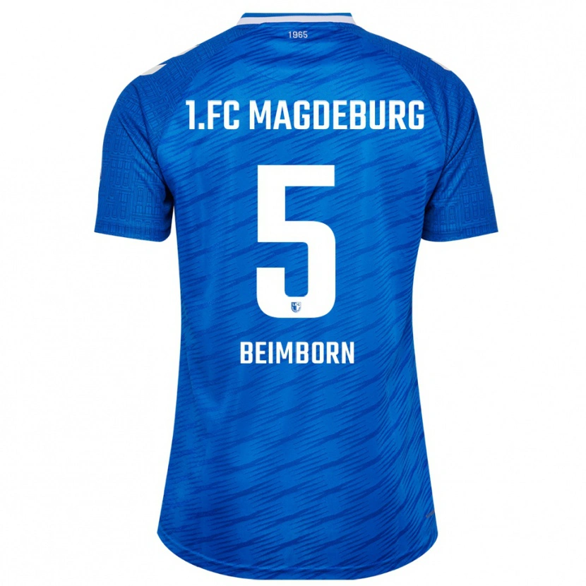 Danxen Herren Leander Beimborn #5 Blau Weiß Heimtrikot Trikot 2025/26 T-Shirt Schweiz