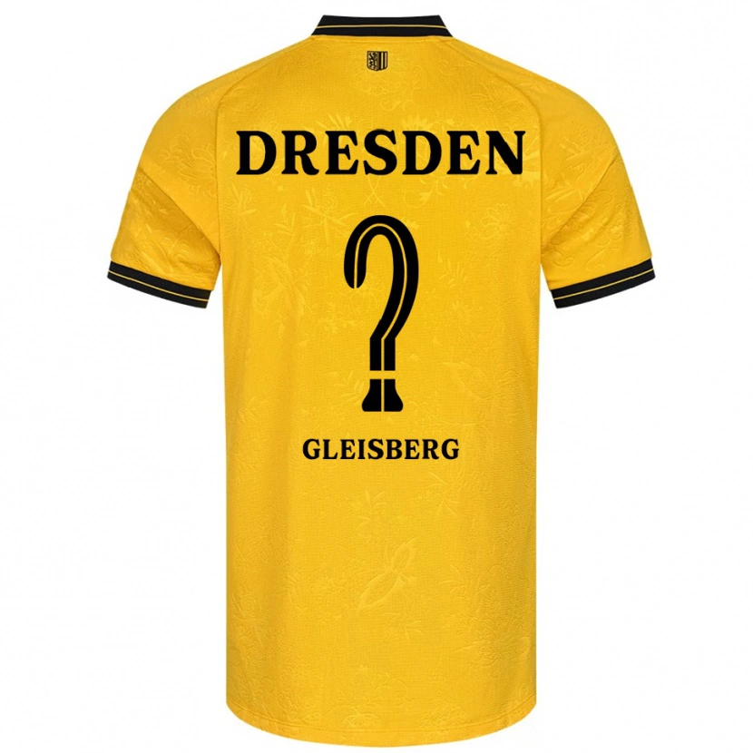 Danxen Herren Anne-Sophie Gleisberg #0 Gelb Schwarz Heimtrikot Trikot 2025/26 T-Shirt Schweiz