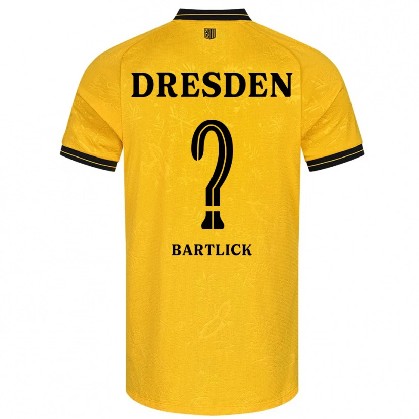 Danxen Herren Aline Bartlick #0 Gelb Schwarz Heimtrikot Trikot 2025/26 T-Shirt Schweiz