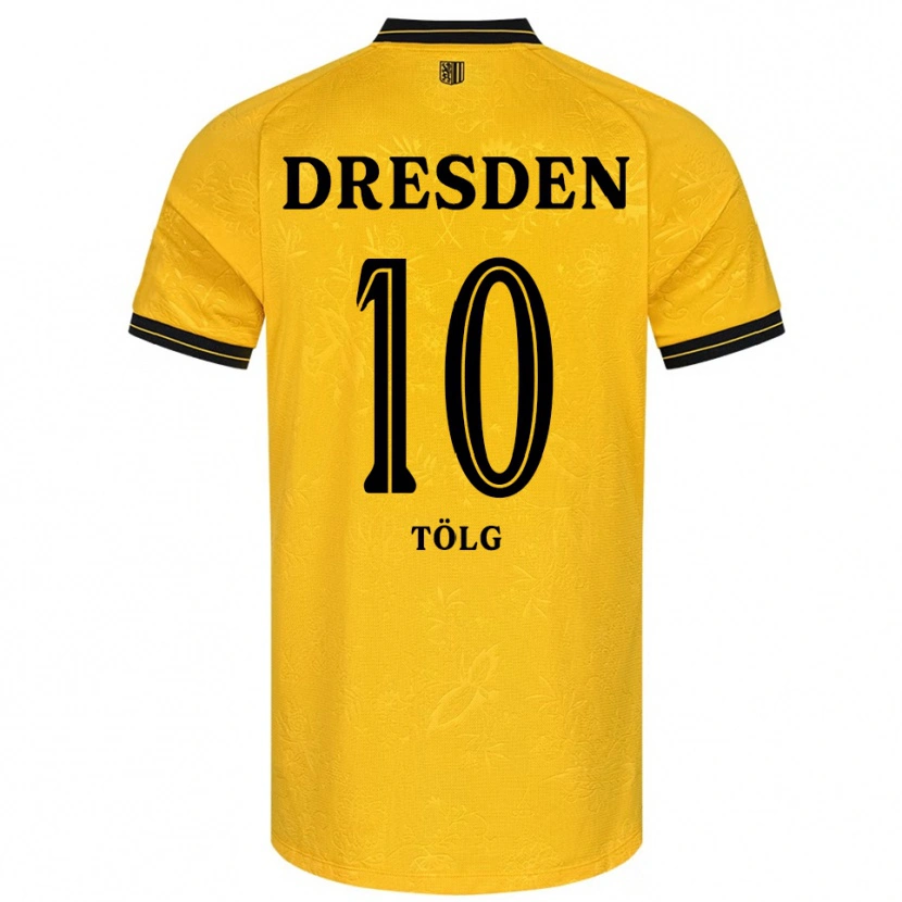 Danxen Herren Cedric Tölg #10 Gelb Schwarz Heimtrikot Trikot 2025/26 T-Shirt Schweiz