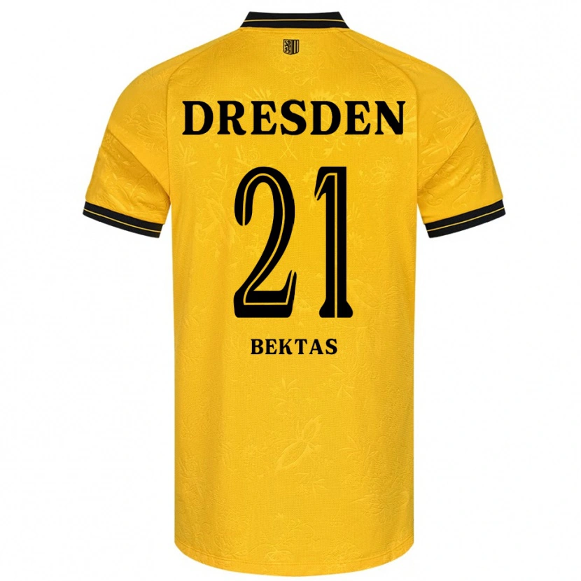 Danxen Herren Tünay Bektas #21 Gelb Schwarz Heimtrikot Trikot 2025/26 T-Shirt Schweiz