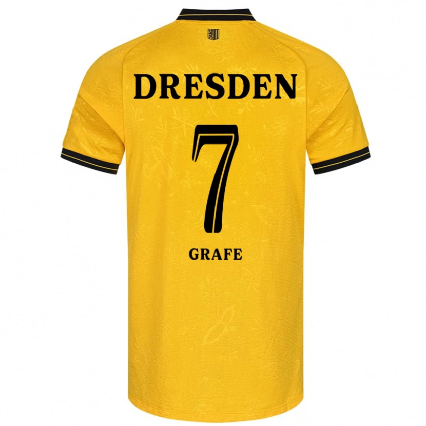 Danxen Herren Quentin Grafe #7 Gelb Schwarz Heimtrikot Trikot 2025/26 T-Shirt Schweiz