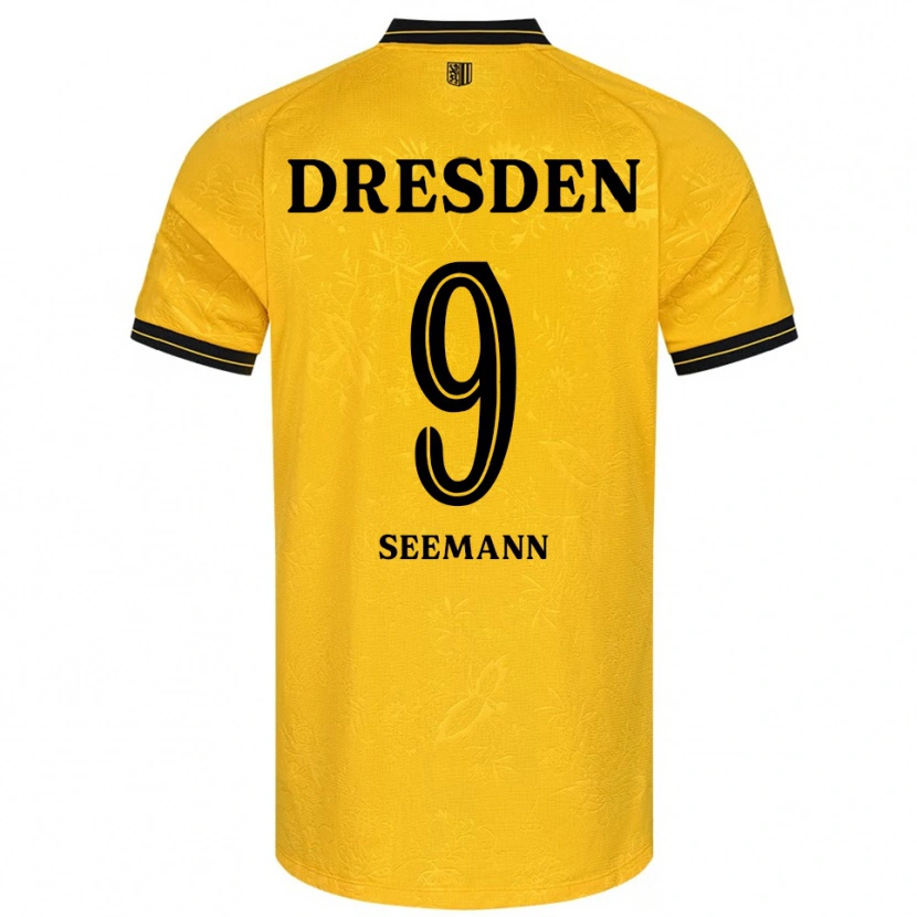 Danxen Herren Arne Seemann #9 Gelb Schwarz Heimtrikot Trikot 2025/26 T-Shirt Schweiz