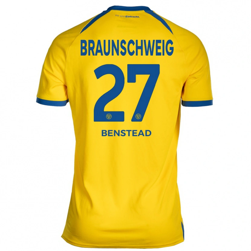 Danxen Herren Jakob Benstead #27 Gelb Blau Heimtrikot Trikot 2025/26 T-Shirt Schweiz