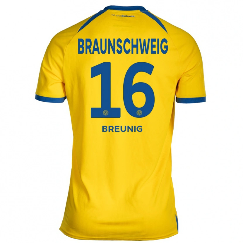 Danxen Herren Louis Breunig #16 Gelb Blau Heimtrikot Trikot 2025/26 T-Shirt Schweiz