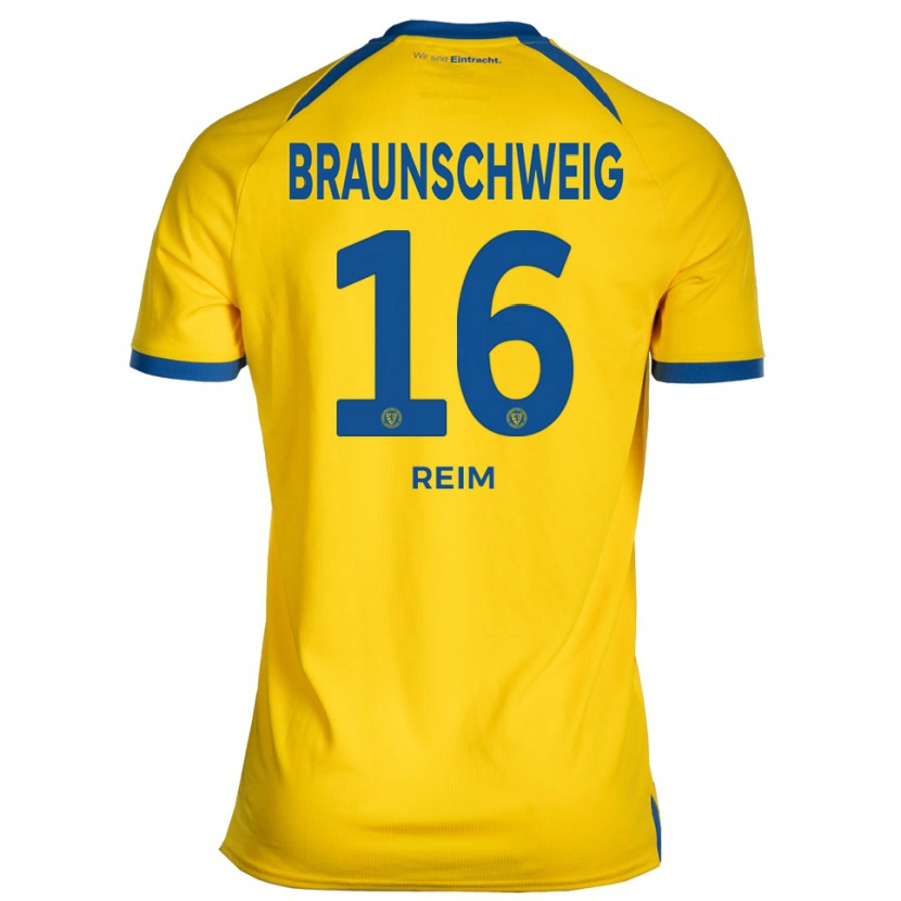 Danxen Herren Marcel Reim #16 Gelb Blau Heimtrikot Trikot 2025/26 T-Shirt Schweiz