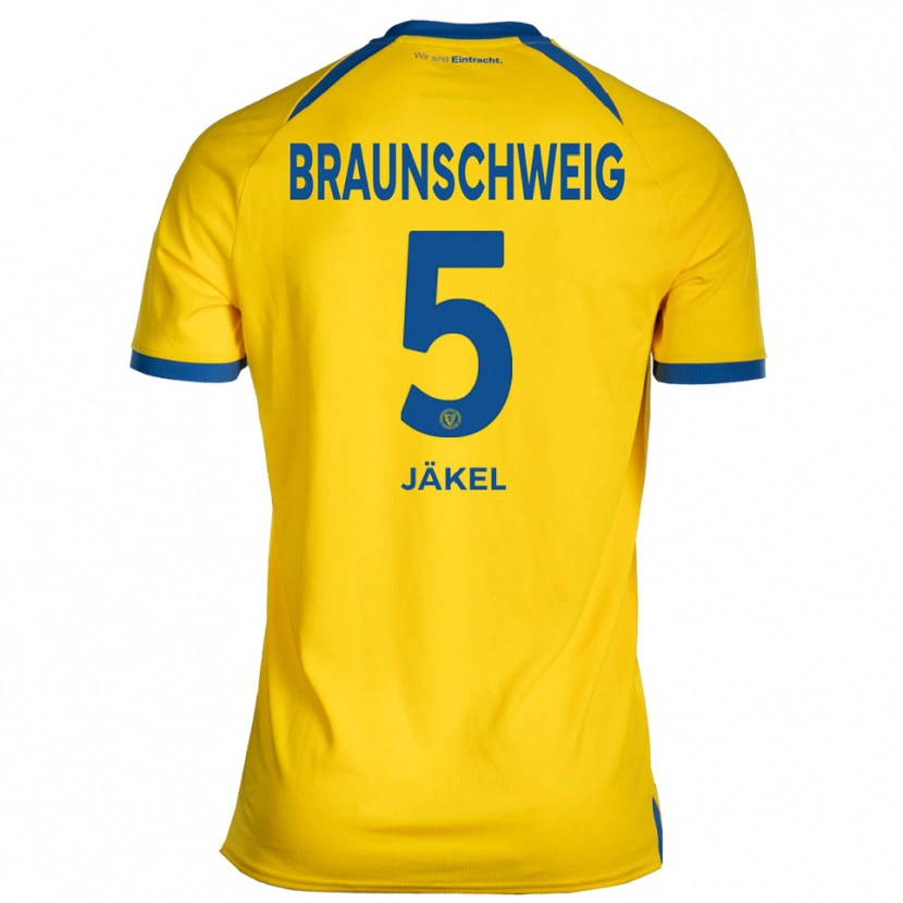 Danxen Herren Frederik Jäkel #5 Gelb Blau Heimtrikot Trikot 2025/26 T-Shirt Schweiz