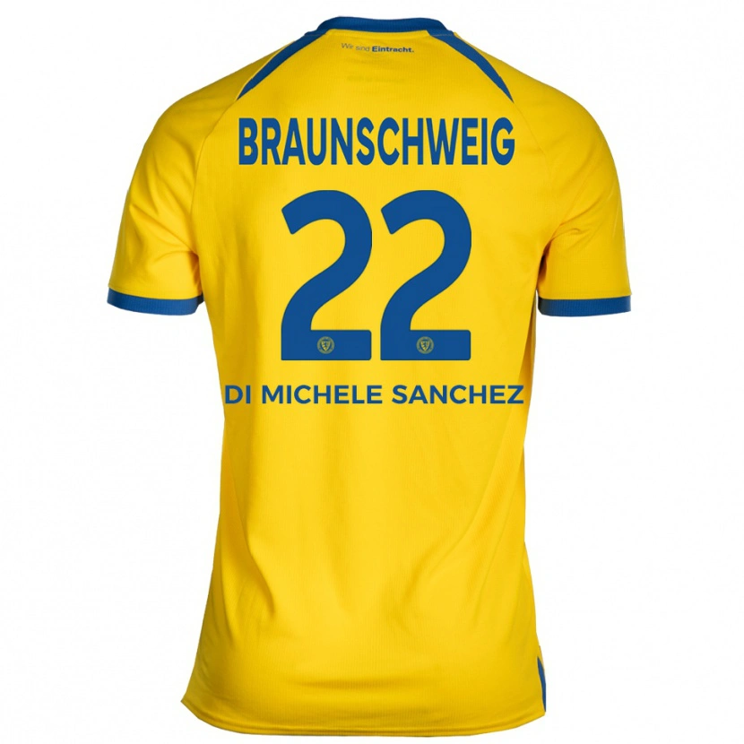 Danxen Herren Fabio Di Michele Sanchez #22 Gelb Blau Heimtrikot Trikot 2025/26 T-Shirt Schweiz