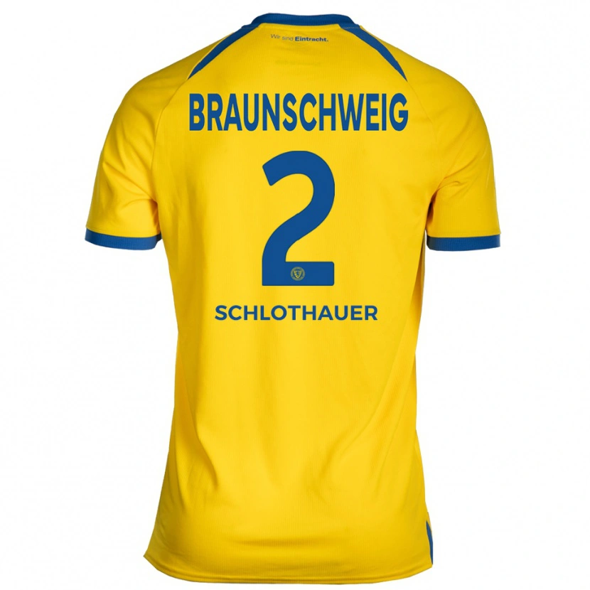 Danxen Herren Andrej Schlothauer #2 Gelb Blau Heimtrikot Trikot 2025/26 T-Shirt Schweiz