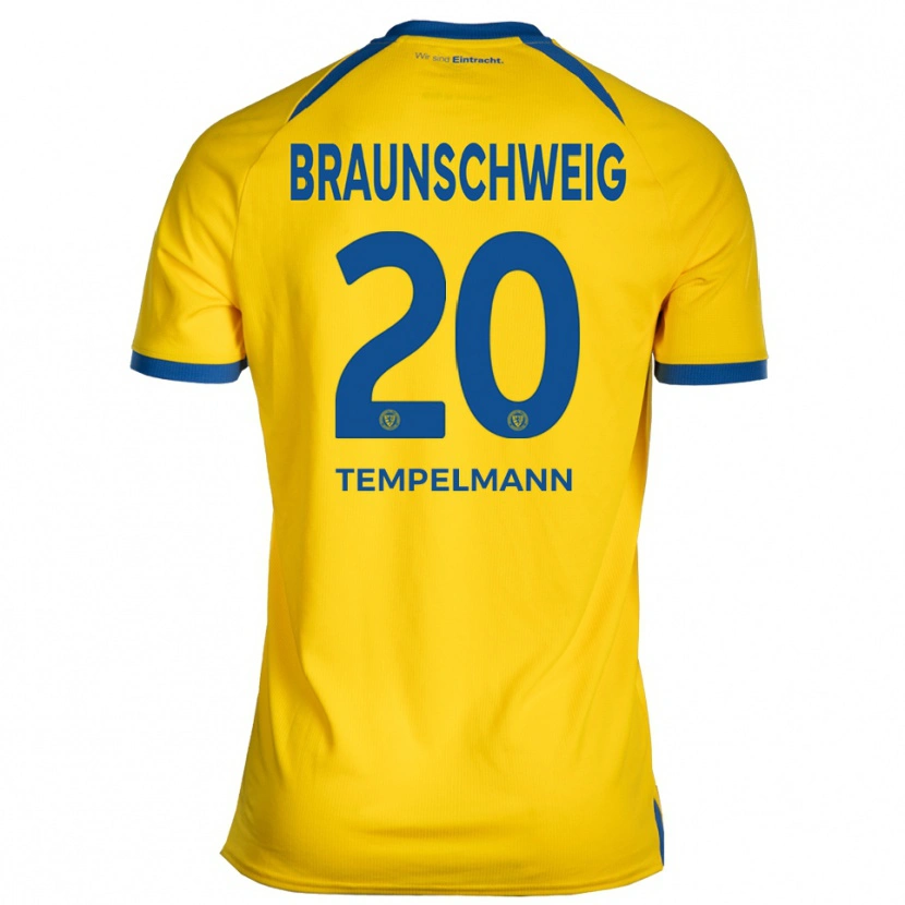 Danxen Herren Lino Tempelmann #20 Gelb Blau Heimtrikot Trikot 2025/26 T-Shirt Schweiz