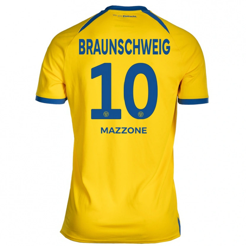 Danxen Herren Matteo Mazzone #10 Gelb Blau Heimtrikot Trikot 2025/26 T-Shirt Schweiz
