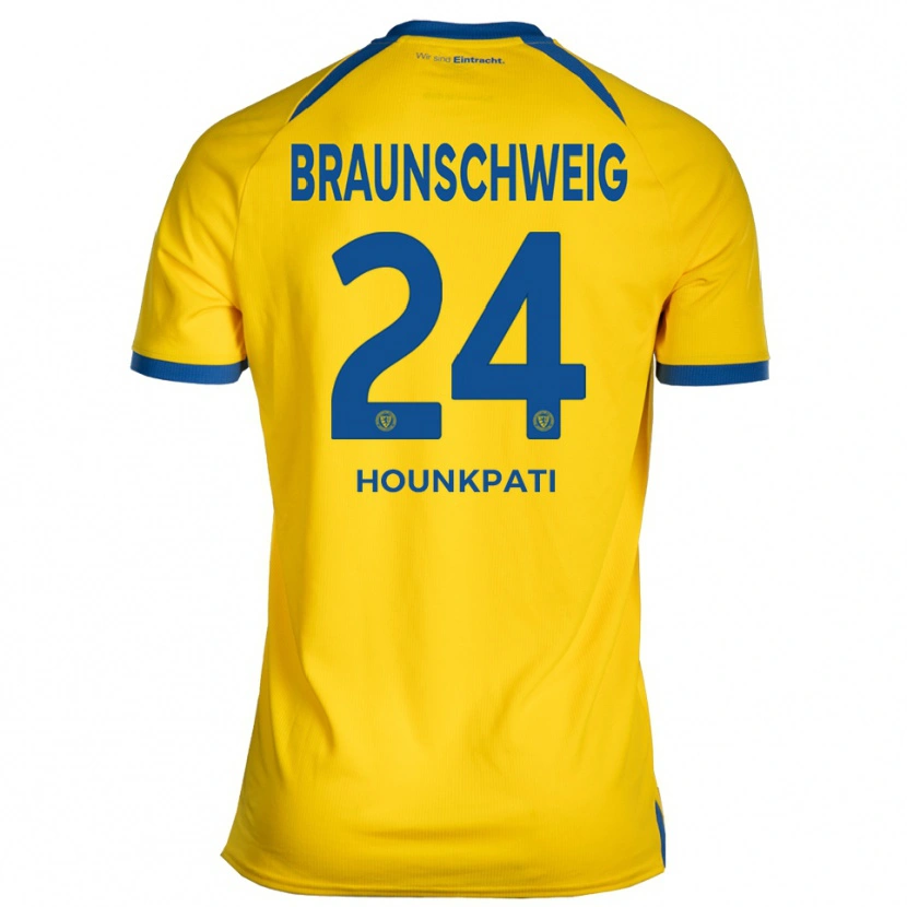 Danxen Herren Marvin Hounkpati #24 Gelb Blau Heimtrikot Trikot 2025/26 T-Shirt Schweiz