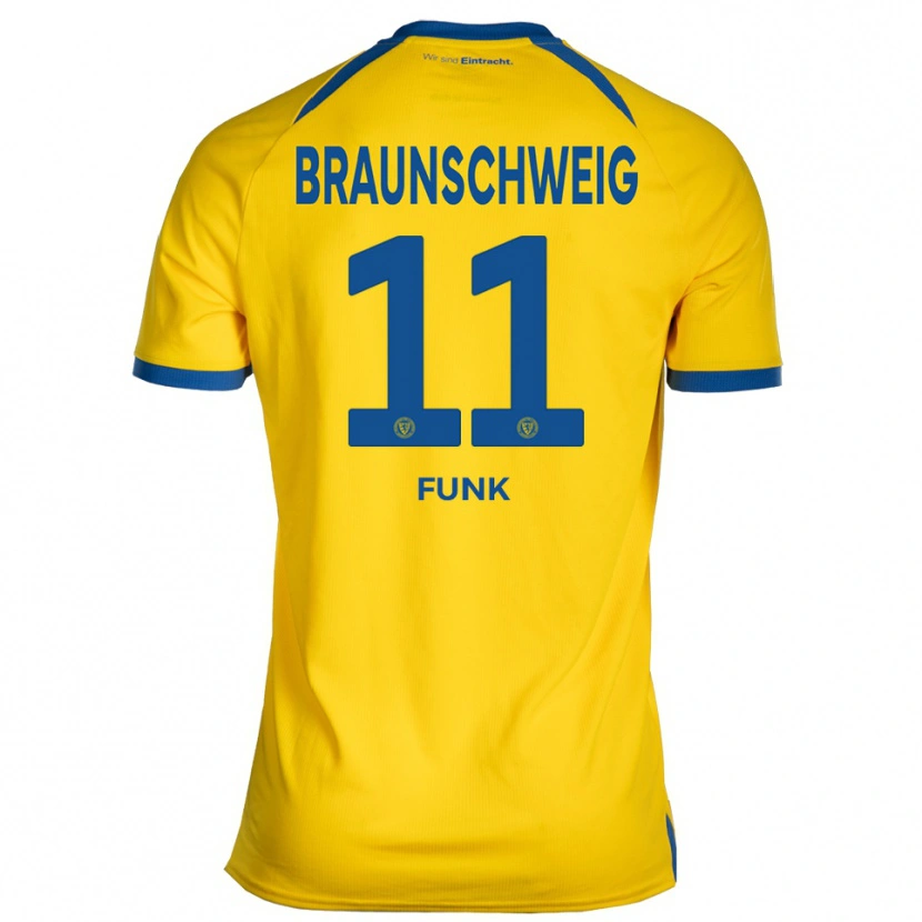 Danxen Herren Jonah Funk #11 Gelb Blau Heimtrikot Trikot 2025/26 T-Shirt Schweiz