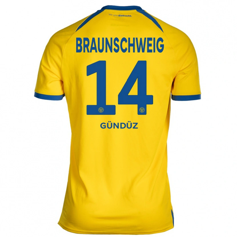 Danxen Herren Enes Gündüz #14 Gelb Blau Heimtrikot Trikot 2025/26 T-Shirt Schweiz
