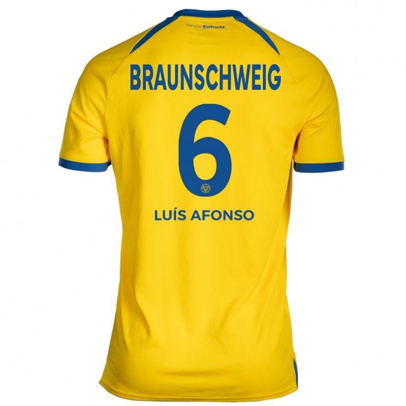 Danxen Herren Hugo Luís Afonso #6 Gelb Blau Heimtrikot Trikot 2025/26 T-Shirt Schweiz