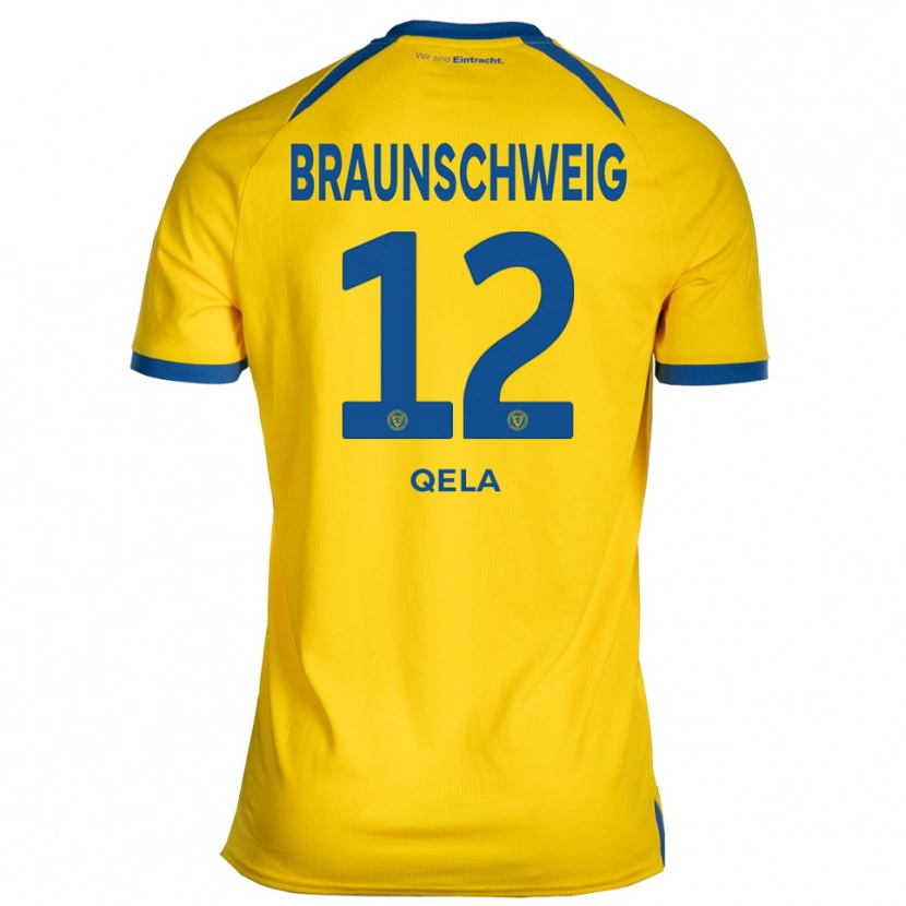 Danxen Herren Arlind Qela #12 Gelb Blau Heimtrikot Trikot 2025/26 T-Shirt Schweiz