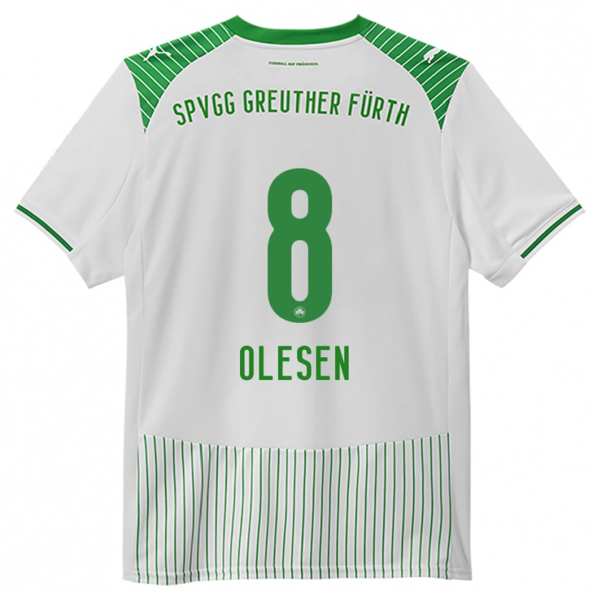 Danxen Herren Mathias Olesen #8 Weiß Grün Heimtrikot Trikot 2025/26 T-Shirt Schweiz