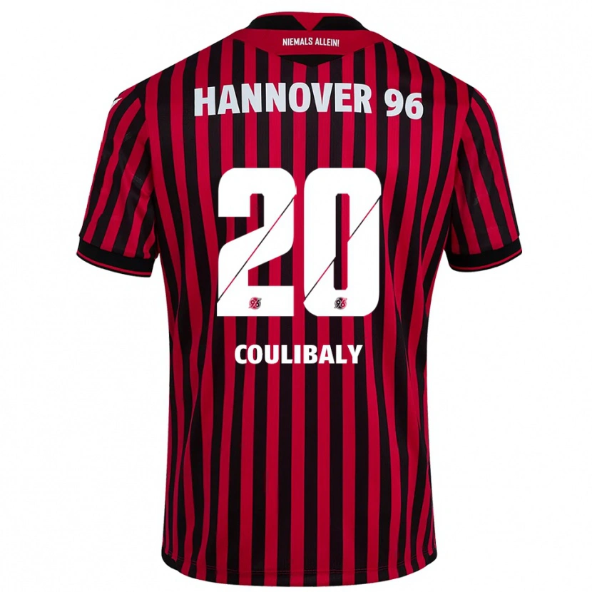 Danxen Herren Adam Coulibaly #20 Rot Schwarz Heimtrikot Trikot 2025/26 T-Shirt Schweiz