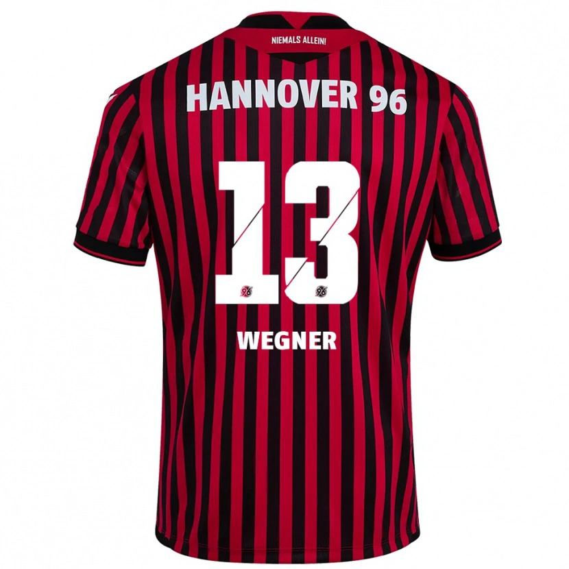 Danxen Herren Ole Wegner #13 Rot Schwarz Heimtrikot Trikot 2025/26 T-Shirt Schweiz