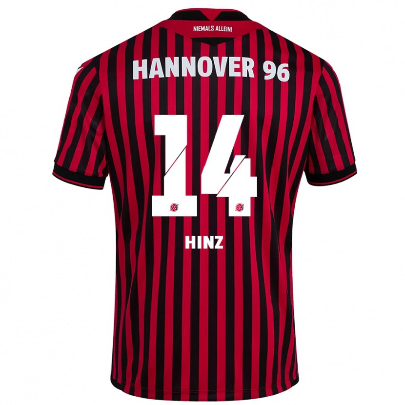 Danxen Herren Pia Hinz #14 Rot Schwarz Heimtrikot Trikot 2025/26 T-Shirt Schweiz
