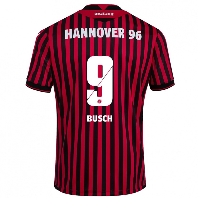 Danxen Herren Sean Busch #9 Rot Schwarz Heimtrikot Trikot 2025/26 T-Shirt Schweiz