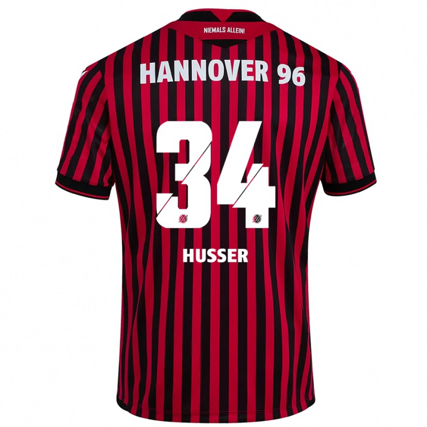Danxen Herren Denis Husser #34 Rot Schwarz Heimtrikot Trikot 2025/26 T-Shirt Schweiz
