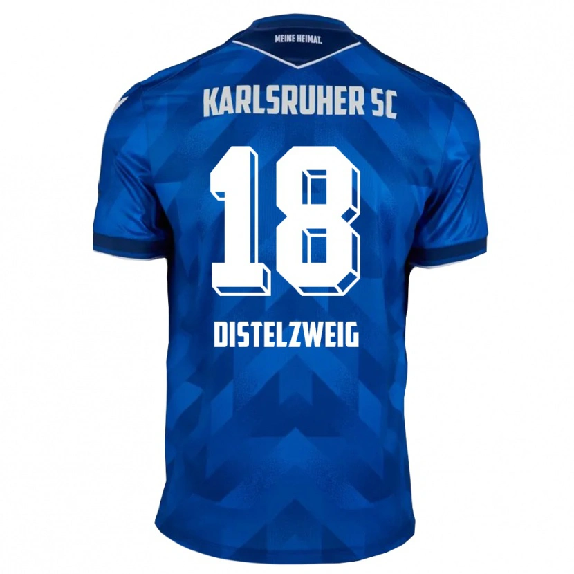 Danxen Herren Jakob Distelzweig #18 Blau Weiß Heimtrikot Trikot 2025/26 T-Shirt Schweiz