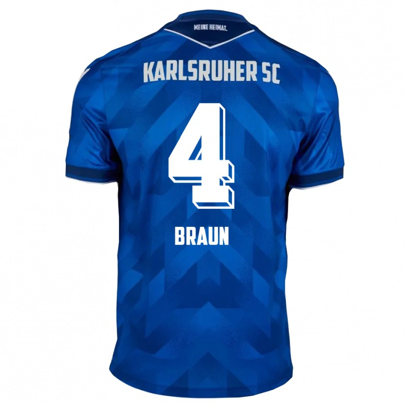 Danxen Herren Fynn Braun #4 Blau Weiß Heimtrikot Trikot 2025/26 T-Shirt Schweiz