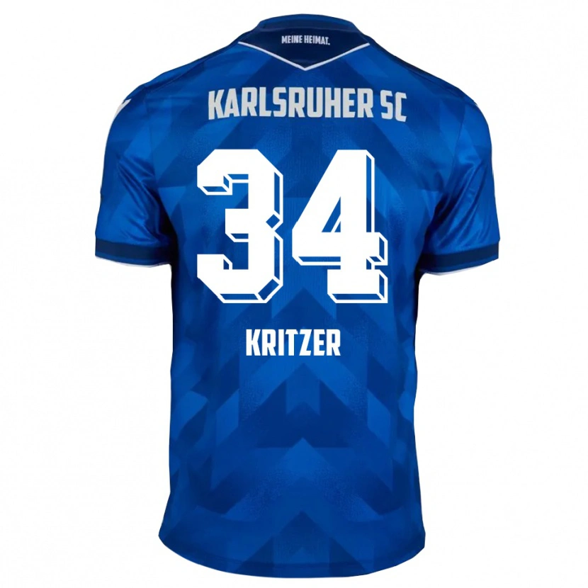 Danxen Herren Mateo Kritzer #34 Blau Weiß Heimtrikot Trikot 2025/26 T-Shirt Schweiz