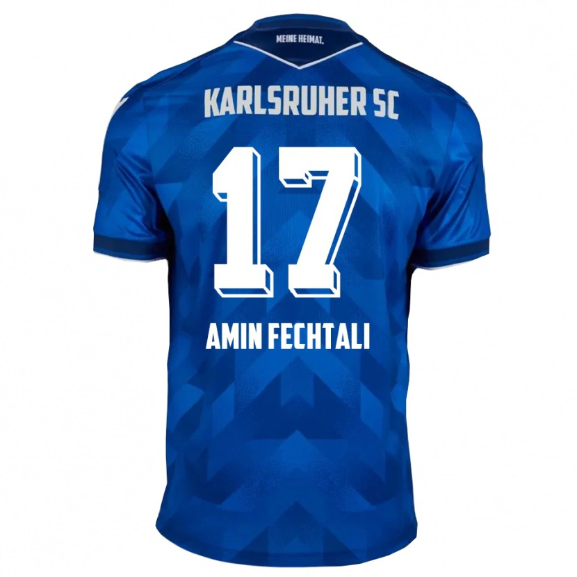 Danxen Herren Oualid El Fechtali #17 Blau Weiß Heimtrikot Trikot 2025/26 T-Shirt Schweiz