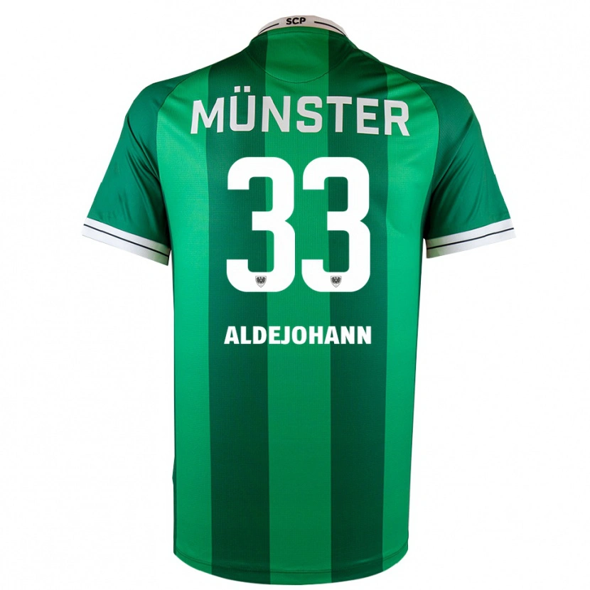 Danxen Herren Sören Aldejohann #33 Grün Weiß Heimtrikot Trikot 2025/26 T-Shirt Schweiz