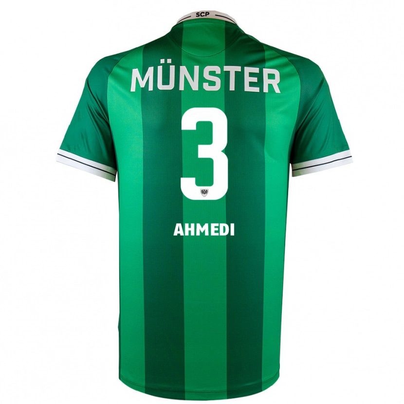 Danxen Herren Valon Ahmedi #3 Grün Weiß Heimtrikot Trikot 2025/26 T-Shirt Schweiz