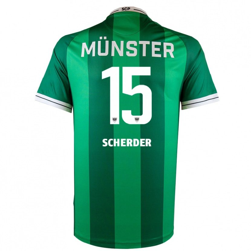 Danxen Herren Simon Scherder #15 Grün Weiß Heimtrikot Trikot 2025/26 T-Shirt Schweiz