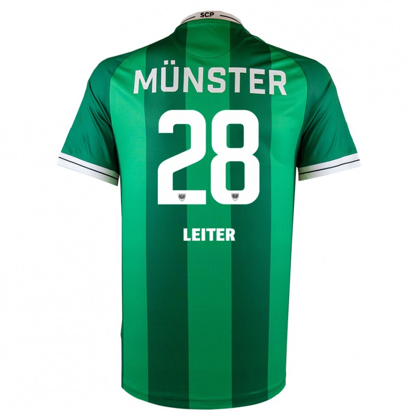 Danxen Herren Ben Leiter #28 Grün Weiß Heimtrikot Trikot 2025/26 T-Shirt Schweiz