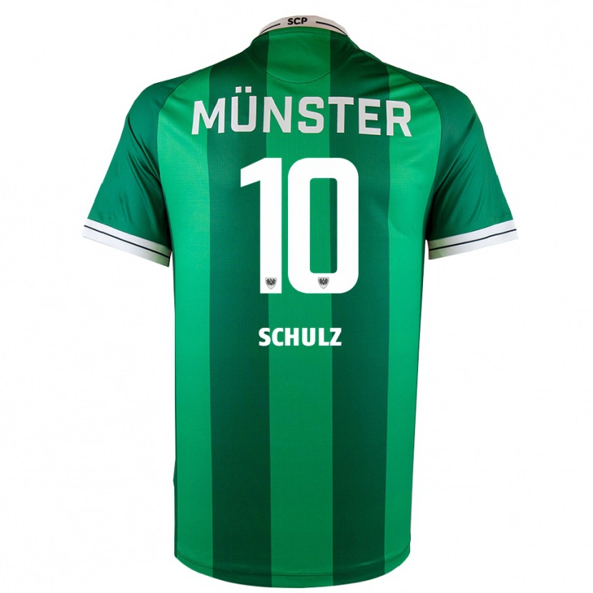 Danxen Herren Marvin Schulz #10 Grün Weiß Heimtrikot Trikot 2025/26 T-Shirt Schweiz