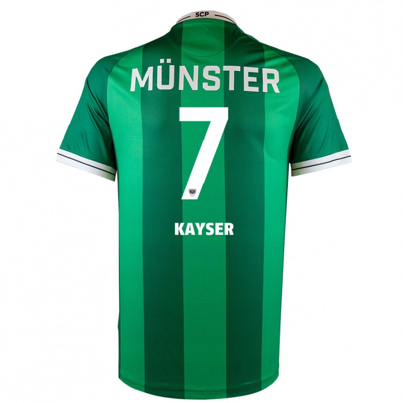 Danxen Herren Leon Kayser #7 Grün Weiß Heimtrikot Trikot 2025/26 T-Shirt Schweiz