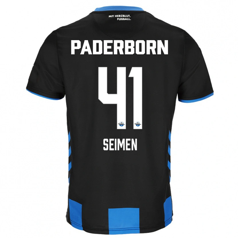 Danxen Herren Dennis Seimen #41 Schwarz Blau Heimtrikot Trikot 2025/26 T-Shirt Schweiz