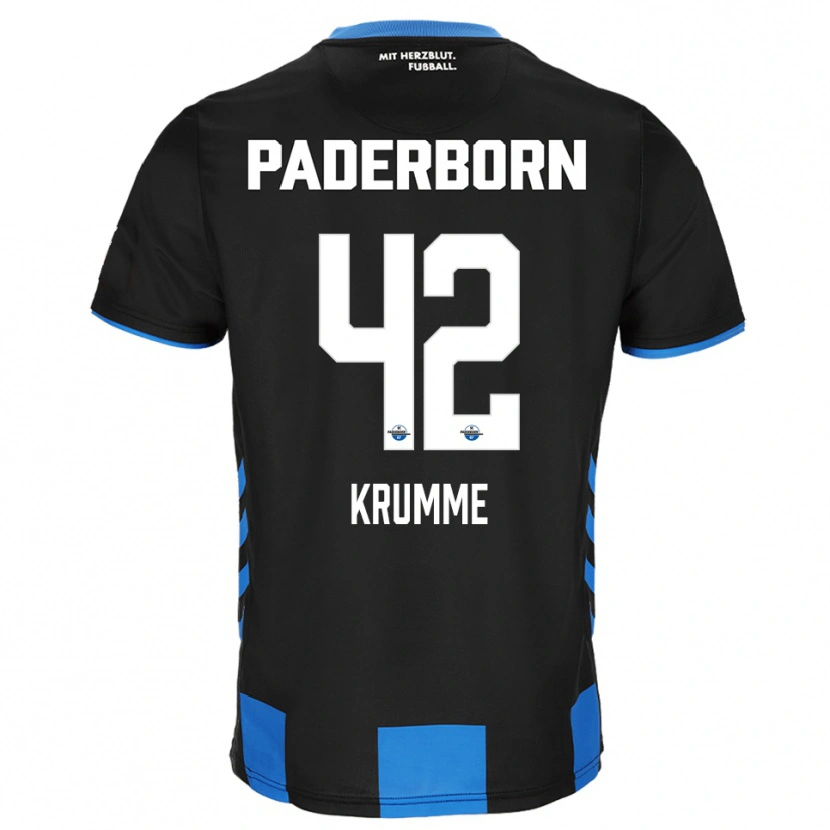 Danxen Herren Kevin Krumme #42 Schwarz Blau Heimtrikot Trikot 2025/26 T-Shirt Schweiz