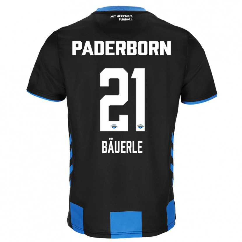 Danxen Herren Anton Bäuerle #21 Schwarz Blau Heimtrikot Trikot 2025/26 T-Shirt Schweiz