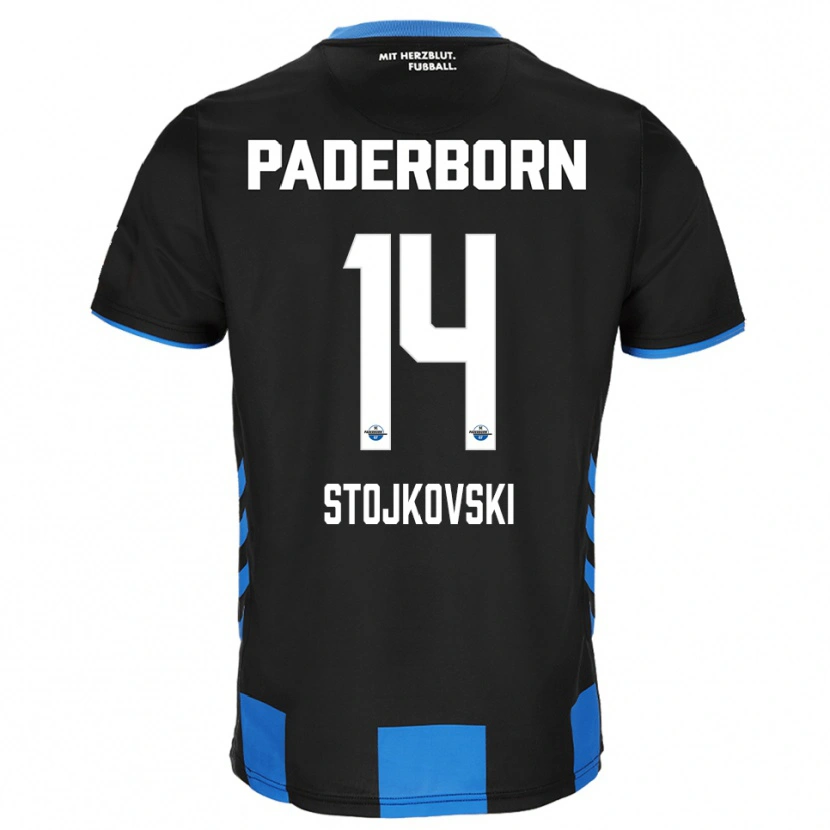 Danxen Herren Jakov Stojkovski #14 Schwarz Blau Heimtrikot Trikot 2025/26 T-Shirt Schweiz