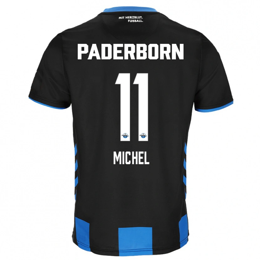 Danxen Herren Sven Michel #11 Schwarz Blau Heimtrikot Trikot 2025/26 T-Shirt Schweiz
